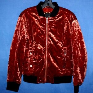 Collection B New York Velvet Bomber Jacket S